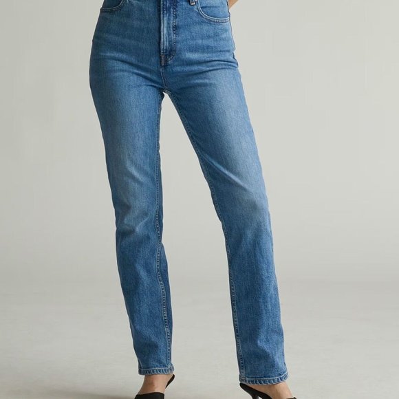 Everlane The Way-High Slim Jeans Size 28 NWOT High Rise Sail Blue Women’s - Picture 3 of 4